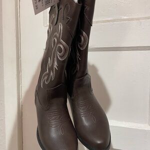 Brown Western Ankle Boots